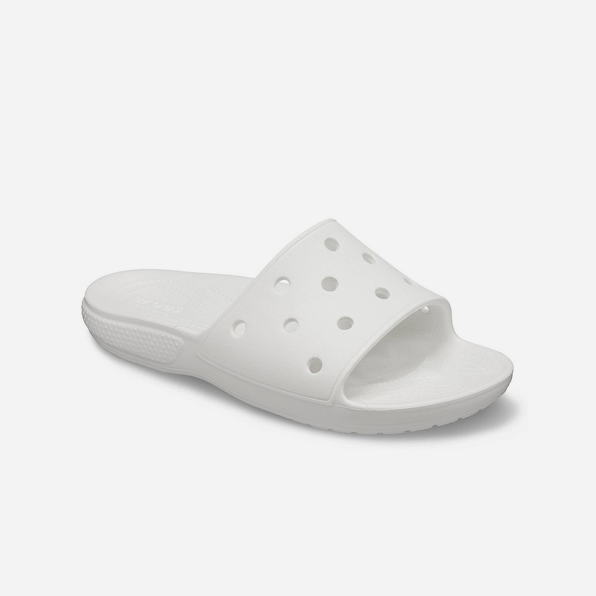 Dép Quai Ngang Unisex Crocs Classic - Trắng