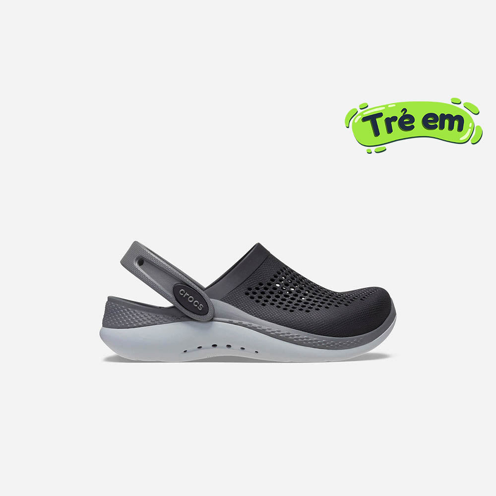 Giày Clog Trẻ Em Crocs Literide 360 - Đen